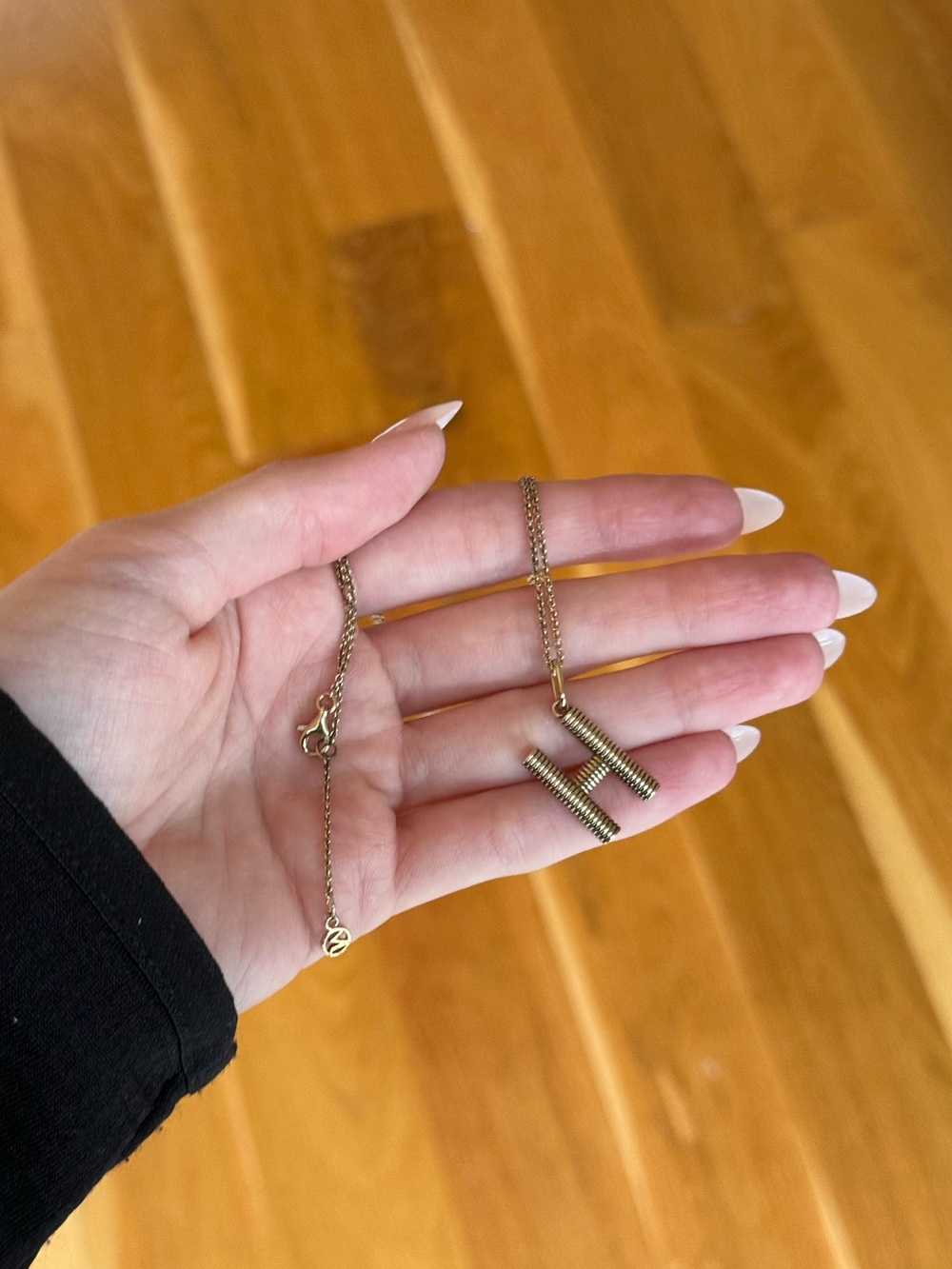 Mejuri Gold Initial Necklace